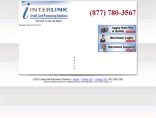 Tablet Screenshot of interlinkpayment.com